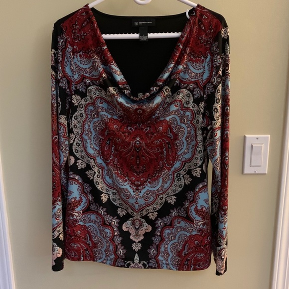 2/$30 INC Paisley Blouse - Picture 1 of 7